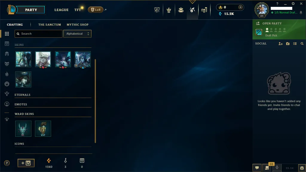 🌎EUW 🏆Silver 3 ❄️+15K  🔥5 Skins (x2 Legendary) in loot🏆24 Champions ✅️Unverified Email🚀instant delivery